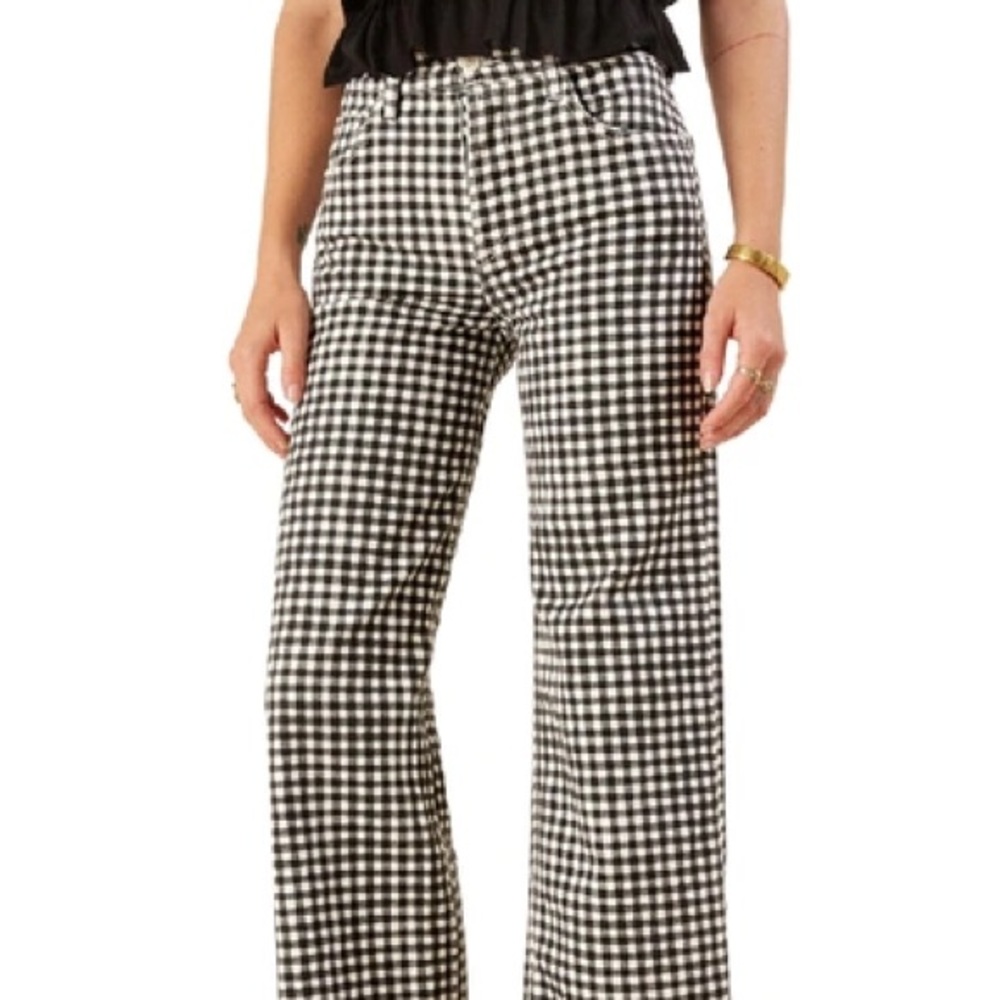 Reformation Fawcett Jeans Gingham